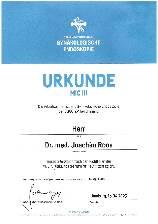 MIC-III-Zertifizierung_Dr.Roos_Gemeinschaftskrankenhaus-Bonn